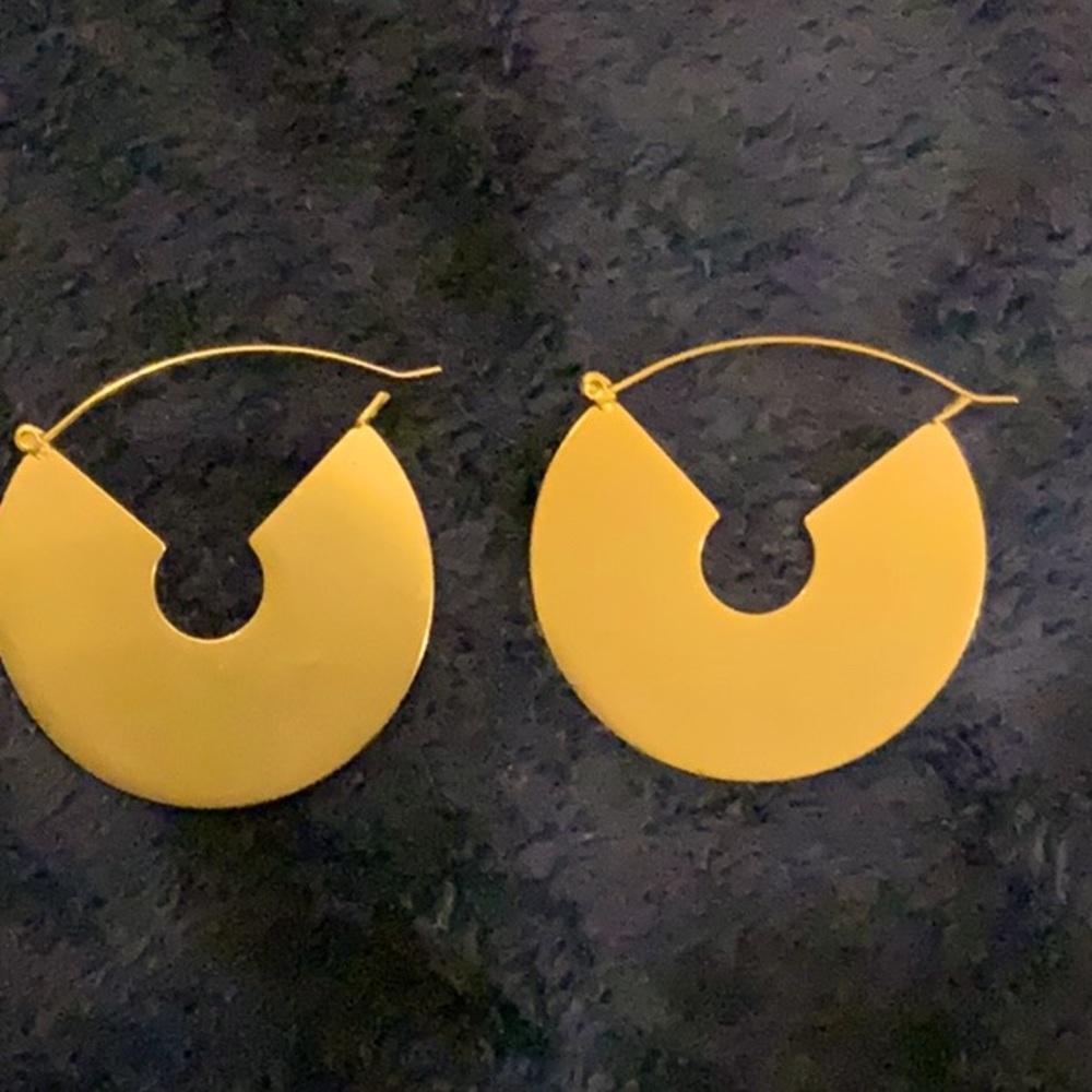 Goldstone Circle Earrings
